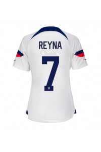 forente stater Giovanni Reyna #7 Fotballdrakt Hjemme Klær Dame VM 2022 Korte ermer